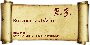 Reizner Zalán névjegykártya